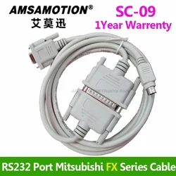 SC-09 Kabel do programowania PLC USB-SC09 Pobierz seriale FX A Kabel PLC do Mitsubishi FX0 FX0S FX1S FX0N FX1N FX2N A