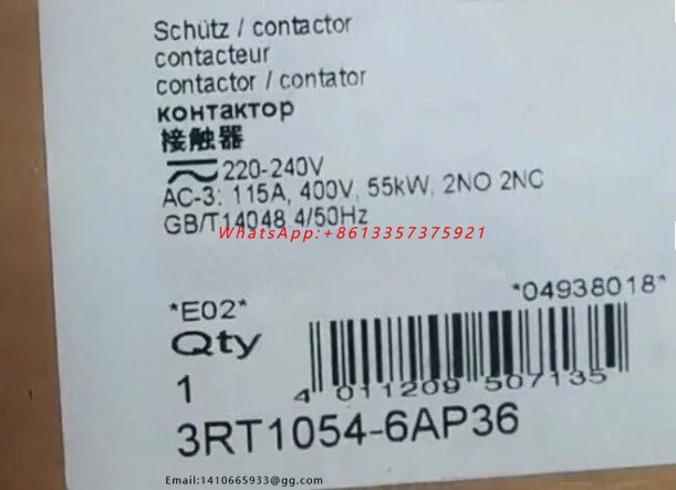 Brand New   3RT1054-6AP36 3RT1054-6AF36 3RT1054-6AB36 3RT1054-6AB36 Contactor Fast Delivey