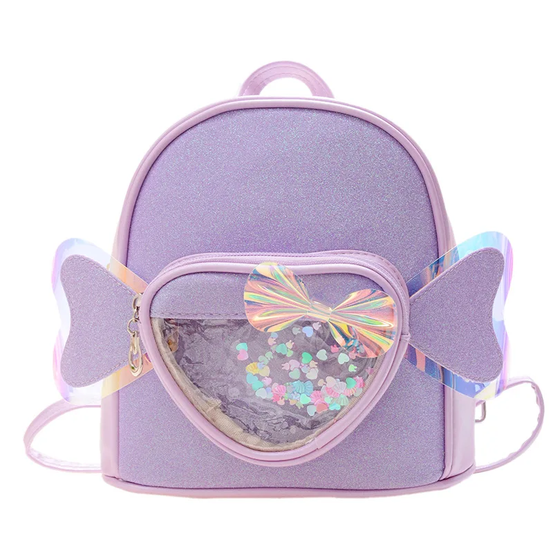 Mochila escolar de dibujos animados para niños, bolso de ala de amor, ligero, para madre y Niña