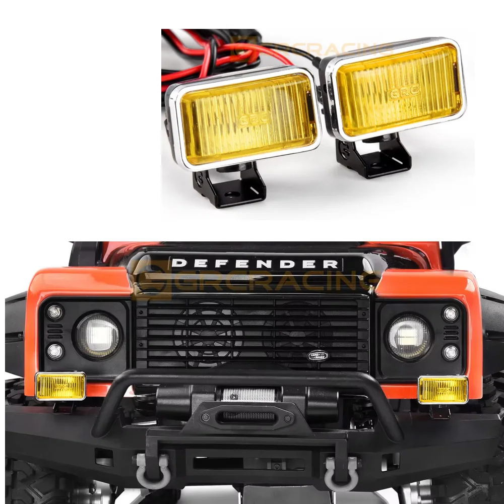 Grc 20mm Simulation Off-road Searchlight Headlight Bumper Dome Light  Rectangular Spotlight Retro G157uy/g157uw/g157upw
