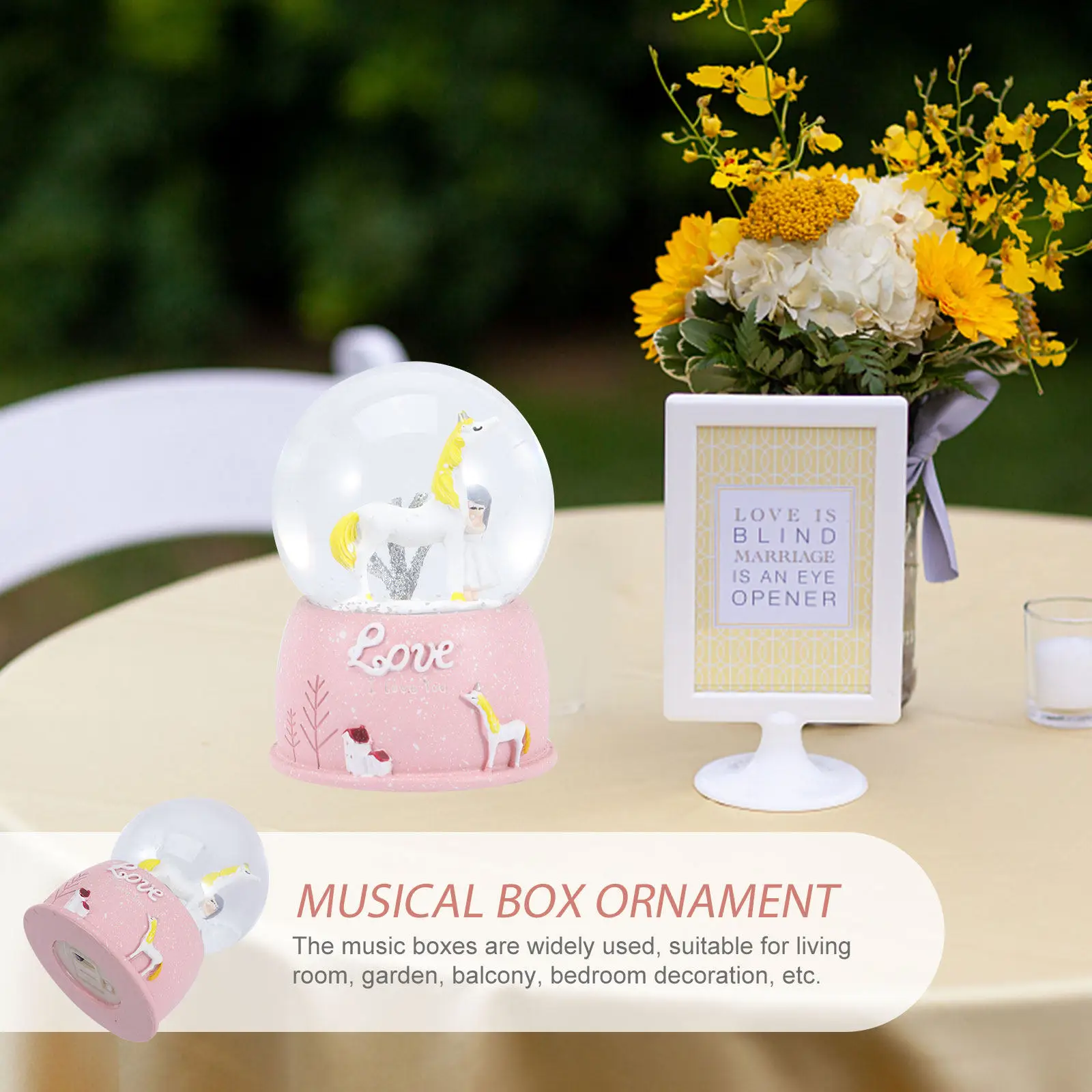 

Музыкальная шкатулка с единорогом, красочное креативное настольное украшение, вращающаяся музыкальная шкатулка, подарок для офиса, гостиной, украшение для вечеринки