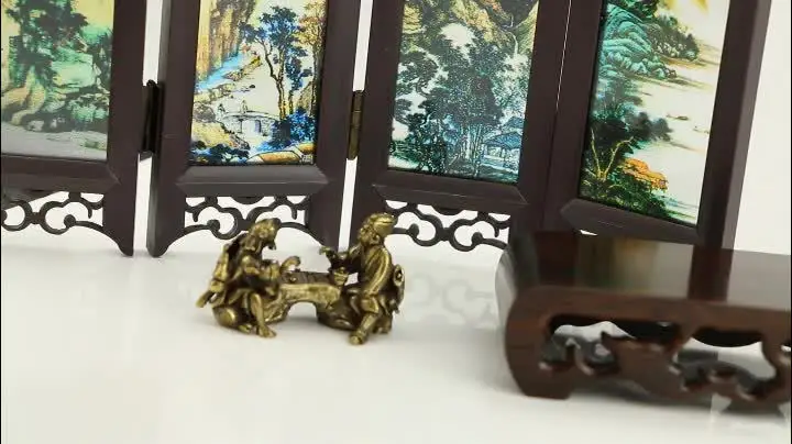 

Miniature Vintage Brass Chess Scene Decor Old Man Statue for Home Office Bonsai Garden Landscape Accessory Desktop Decor