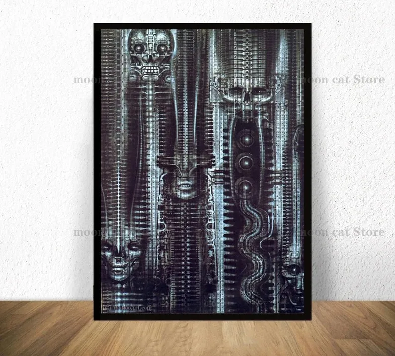 Hr Giger Li II Classic Horror Artwork, Poster Alien e Impressões