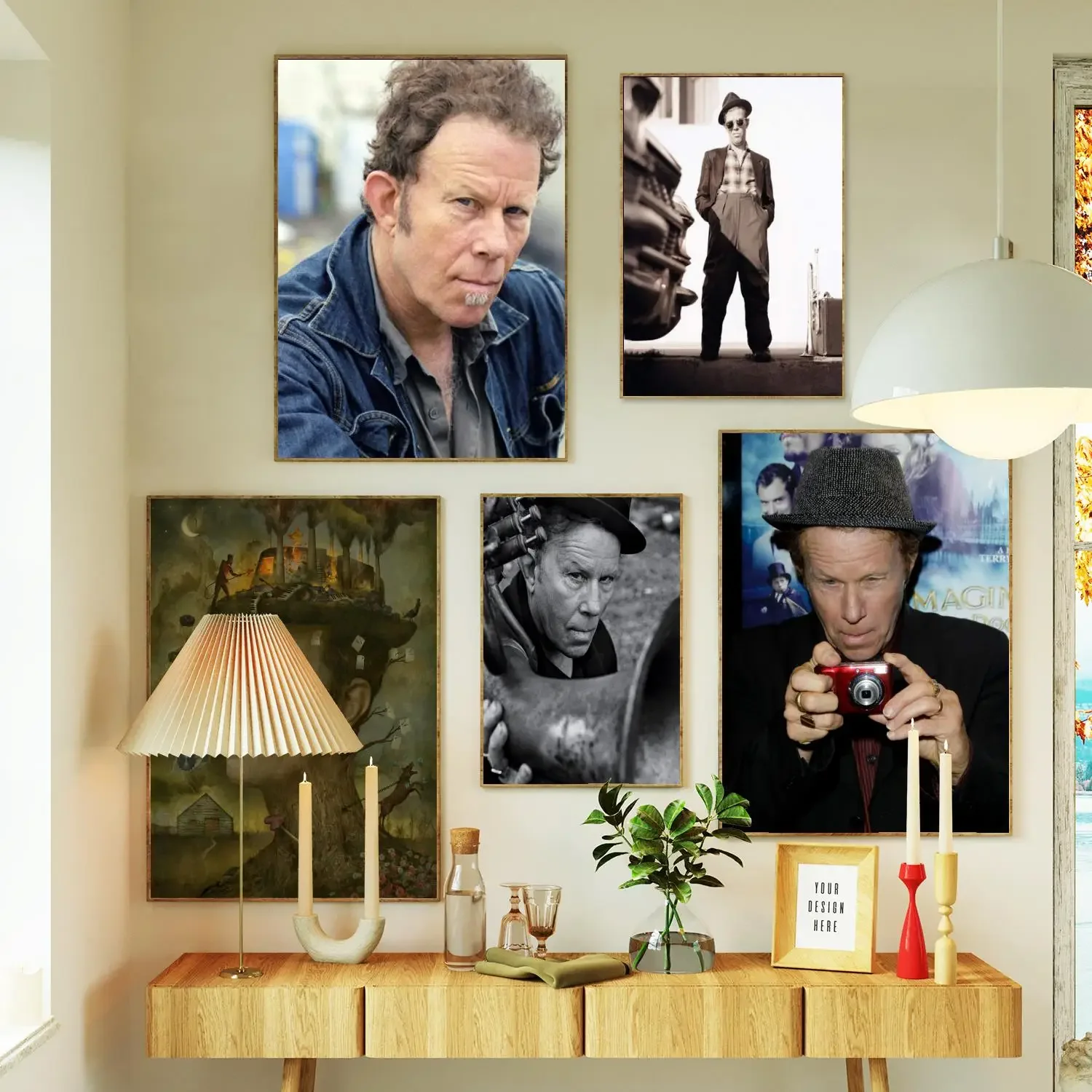 tom waits Singer Poster Prints Wall Art Canvas Painting Poster For Modern Family Living Room Home Decor