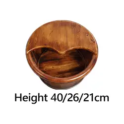 Wood Foot Bath Laundry Tub Pedicure SPA Barrel Washing Bowl Bucket Foot Washing Barrel for Outdoor Sauna Home Use Bedroom Travel