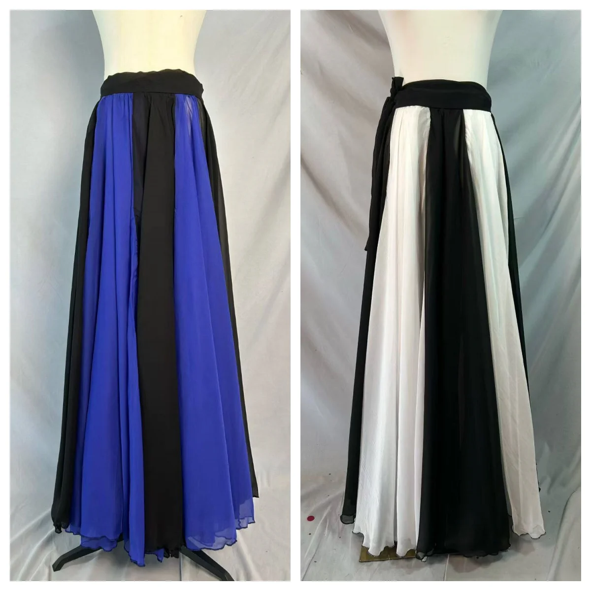 handmade-custom-belly-dance-long-skirt-for-adult-women's-oriental-dance-performance-costume-chiffon-900-degree-swing-skirt
