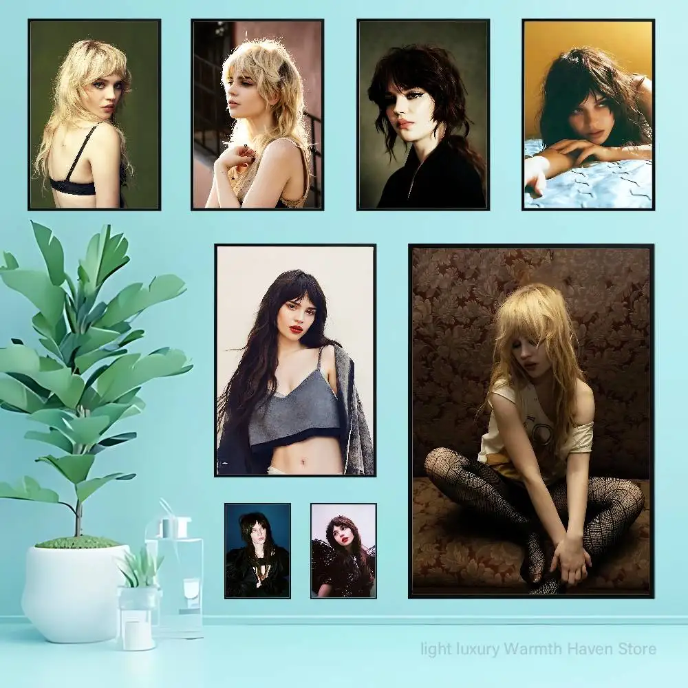 

Actor S-Sophie T-Thatcher Anime Wall Art Canvas Painting Poster For Living Room Home Decor Decoration Picture