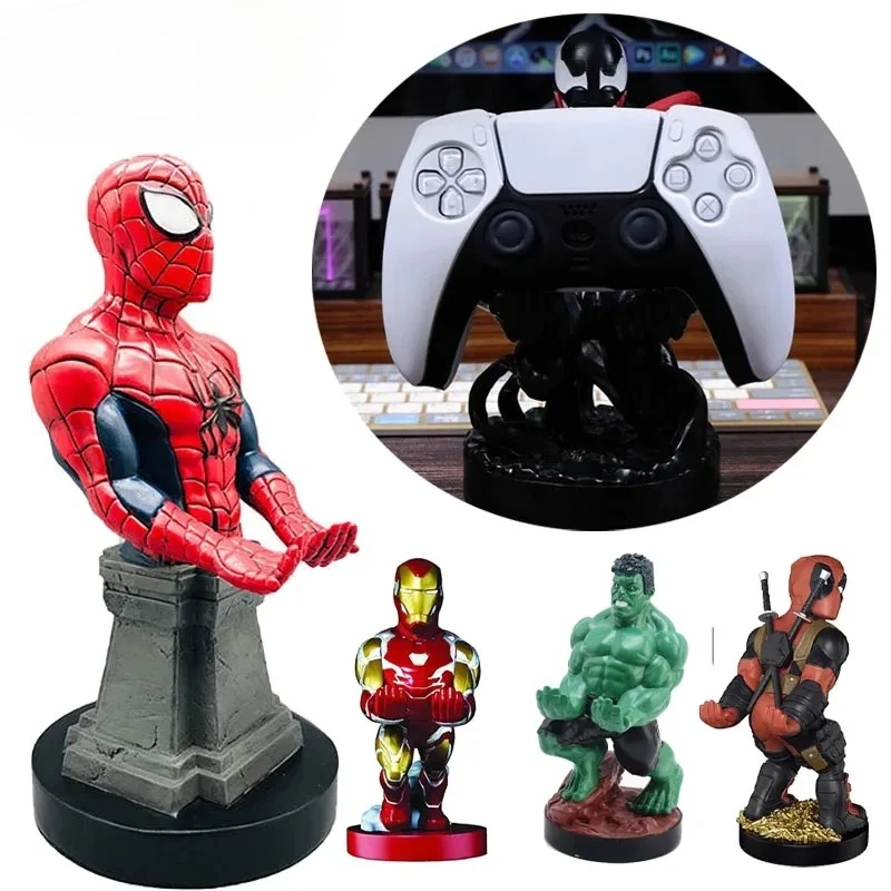 Soporte para Control de Videojuegos con Diseño de Spider-Man, Venom e Iron Man para PS5 y Xbox One, Base de Exhibición, Accesorio de Juego