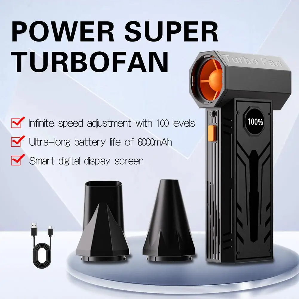 130000 دورة في الدقيقة منفاخ الهواء الكهربائي توربو فرش السيارات عالية السرعة USB تهمة لنفخ الغبار مجفف الشعر