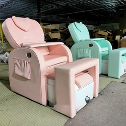 Lounge Foot Pedicure Chair Massager Wielofunkcyjny czarny fotel Pedicure Chair Detailing Throne Sillon De Pedicura Furniture