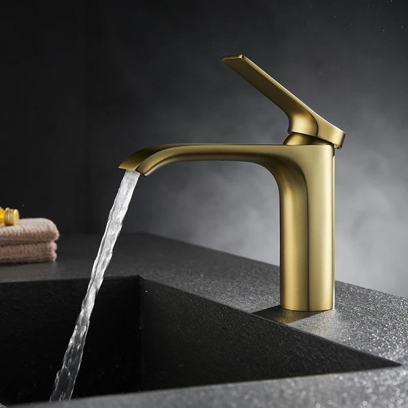 Hot cold basin faucet Waterfall Bathroom Vanity Sink Faucet Single Lever Chrome Brass Hot and cold Basin Washing Taps