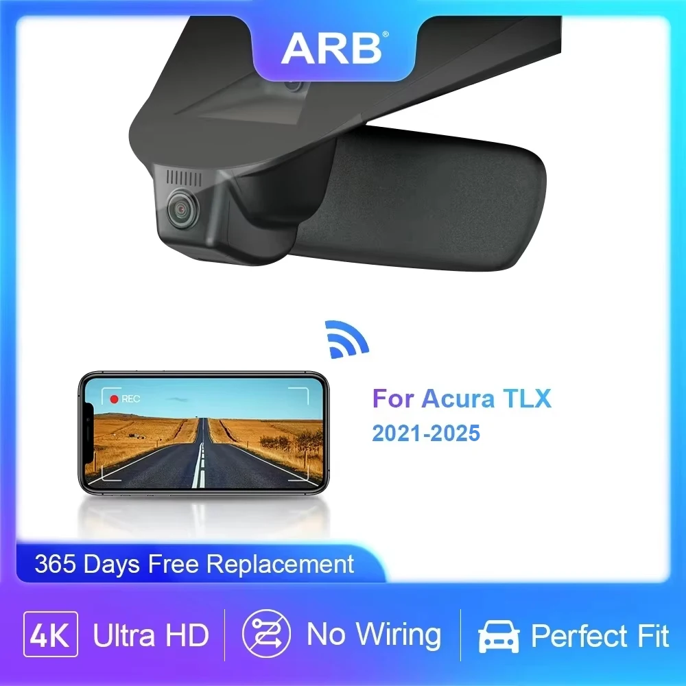 لكاميرا السيارة Acura TLX 2021-2025 2160P، كاميرا ARB OEM Look Dash مع رؤية ليلية وعدسة زاوية واسعة
