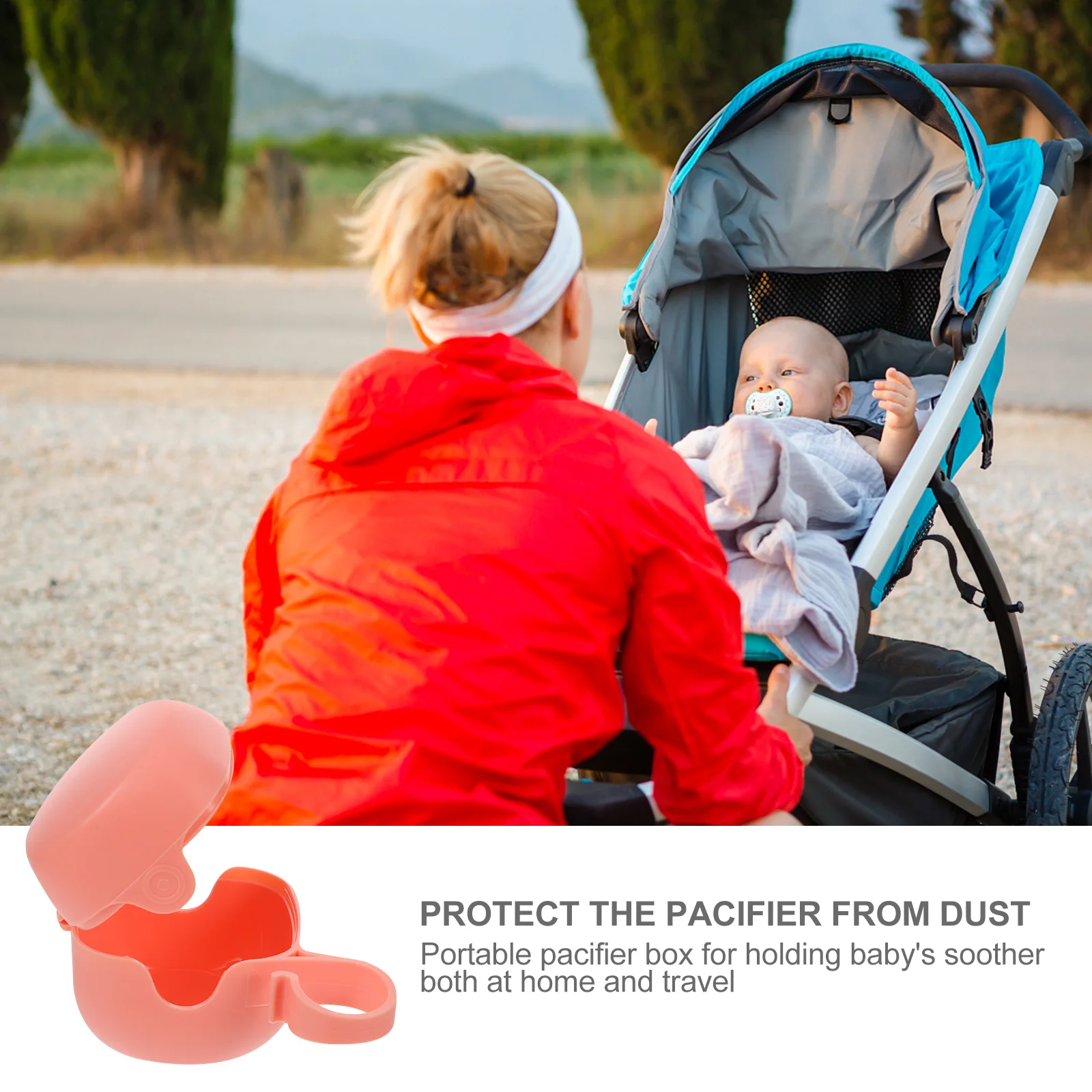 

4Pcs Baby Pacifier Protective Box Portable Storage Dustproof Container Holder for Home Travel Pacifier Storage Box