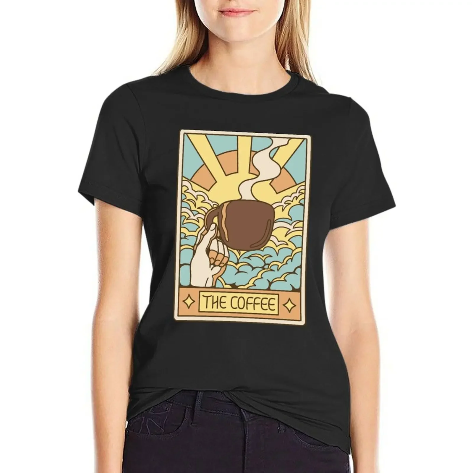 

The Coffee Tarot Card by Tobe Fonseca T-shirt Aesthetic clothing tees t-shirts for Women pack