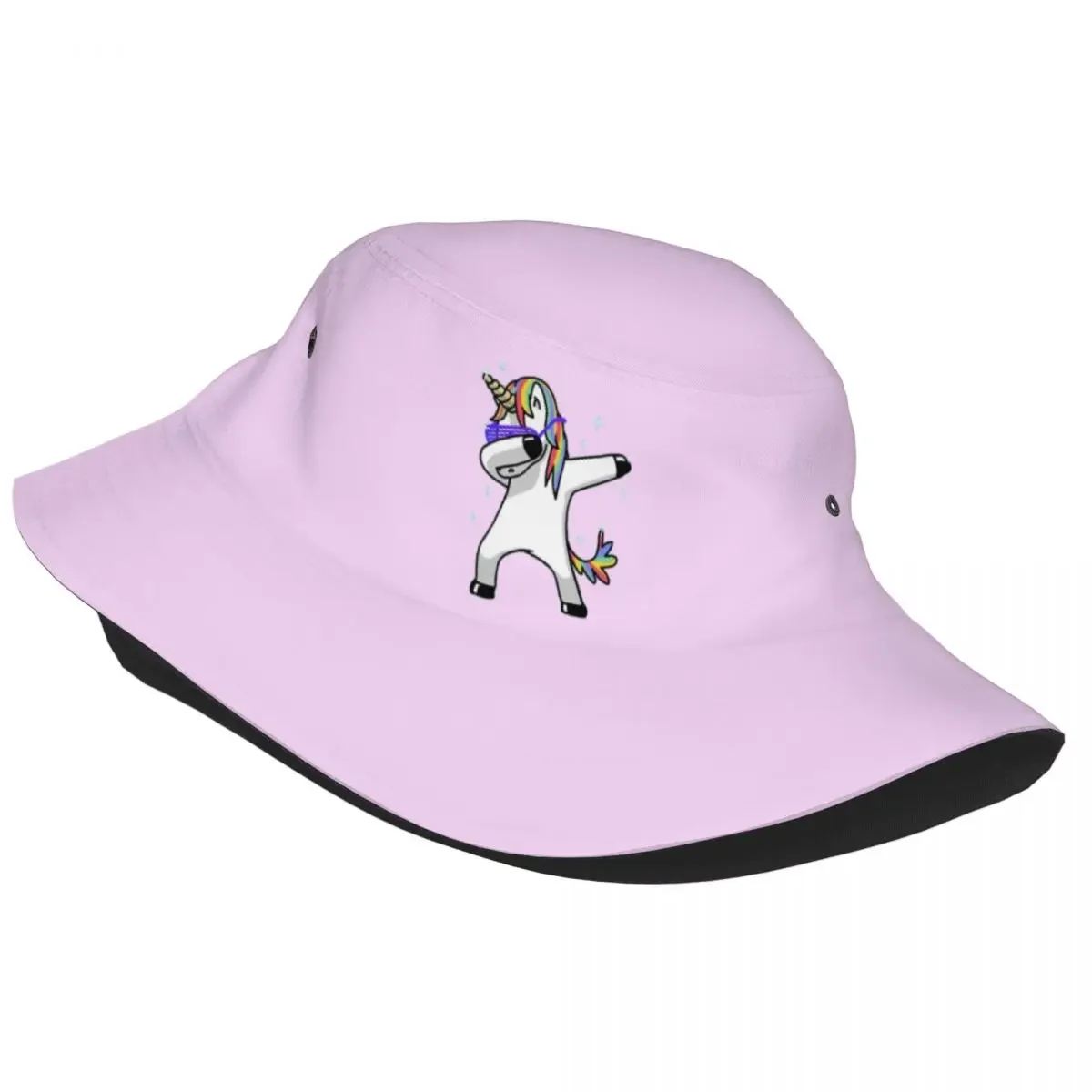 Women Bucket Hat Kawaii Unicorn Vocation Getaway Headwear UV Protection Outdoor Sports Fishing Hats Panamka Dropshipping