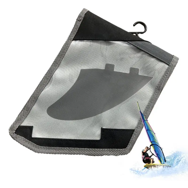 Storage Bag For Surfing Fin Portable Surfing Fin Pouch Waterproof Fin Holder Storage Case Space-Saving Water Sports Accessories