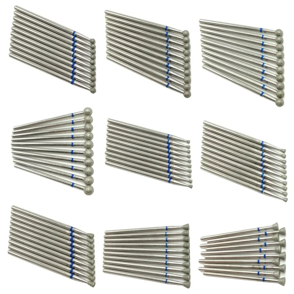 10pcsSet الماس مسمار مثقاب الخشب الروتري قواطع الطحن الكهربائية ل باديكير مانيكير الملفات إهاب لدغ مسمار أدوات اكسسوارات #3