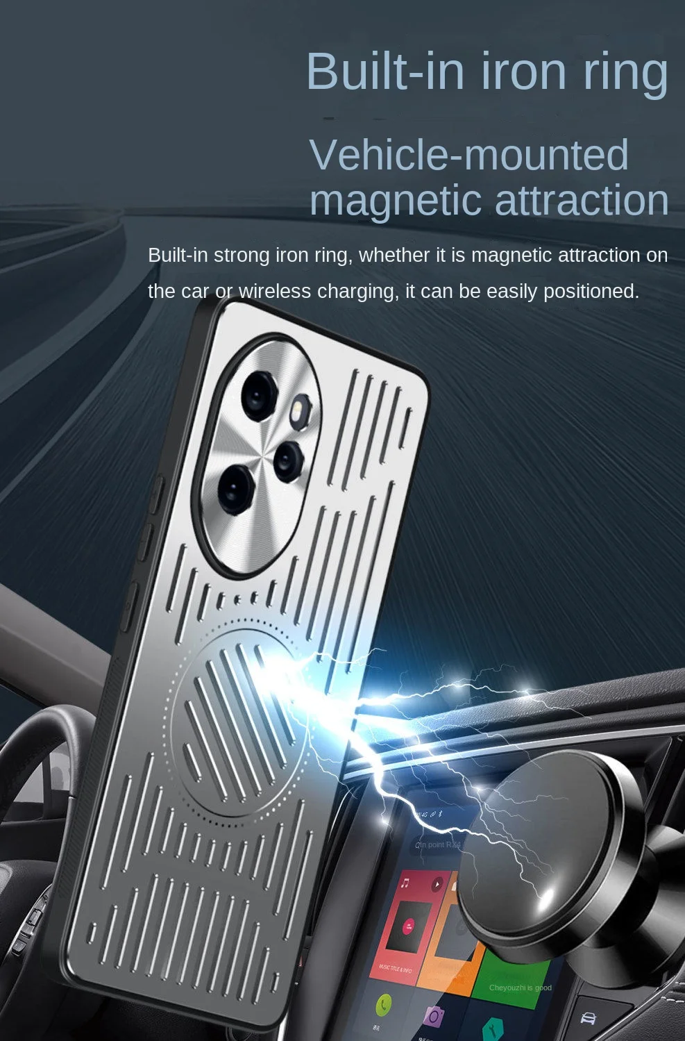 For Huawei Honor 200 Pro Case Luxury Hard Magnetic Heat dissipation Back Cover Protective Cases For Honor 200 100Pro Phone Shell