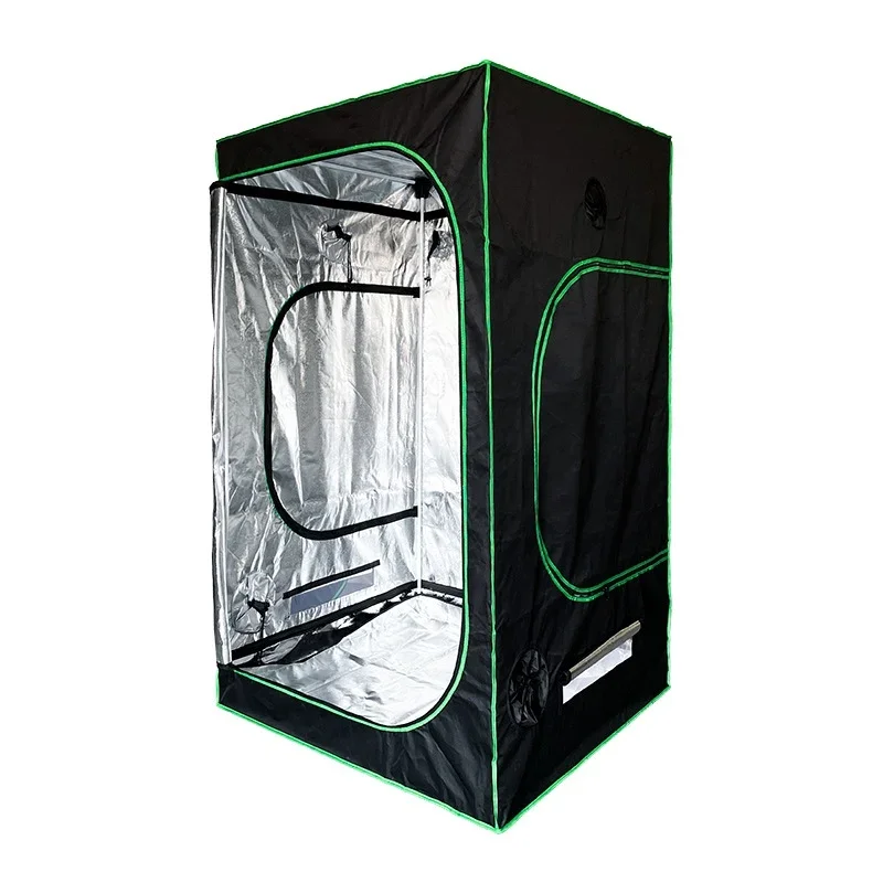 600D Canvas Mylar Hydroponic Grow Tent, Super Reflective, Durable, Fabric Grow Tents, 100x100x200