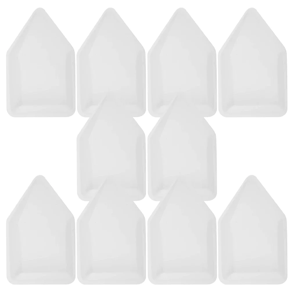 10 Pcs Plastic Weighing Dish Tray Sample Lab Equipment Pans Chemistry Boats Dishes Labs Supplies Plates