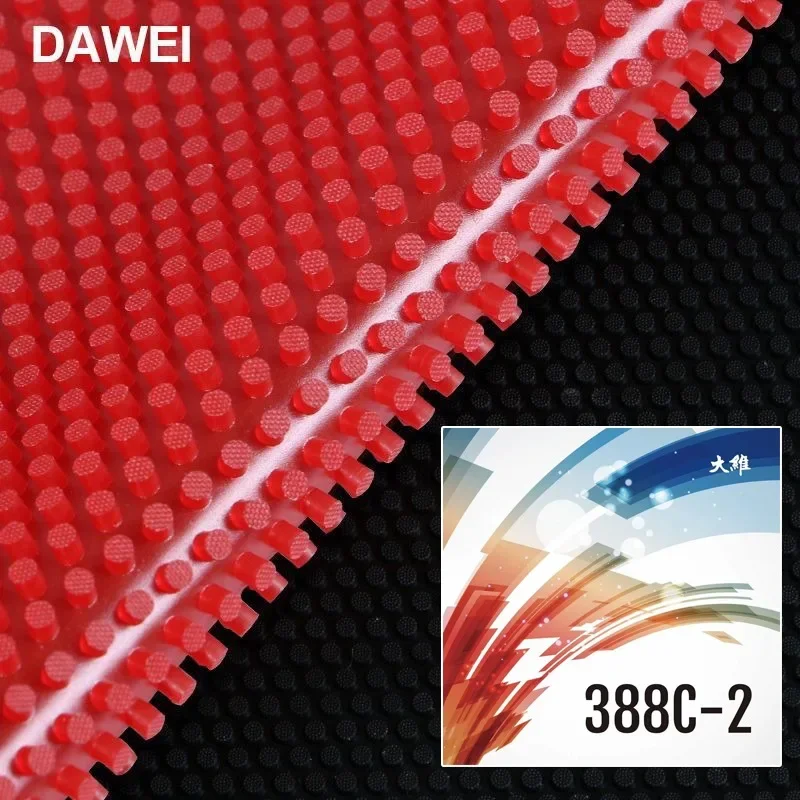 Dawei 388C-2 OX Long Pimples Table Tennis Rubber Raw Rubber Pips-out Ping Pong Rubber for Table Tennis Racket Pingpong Sponge