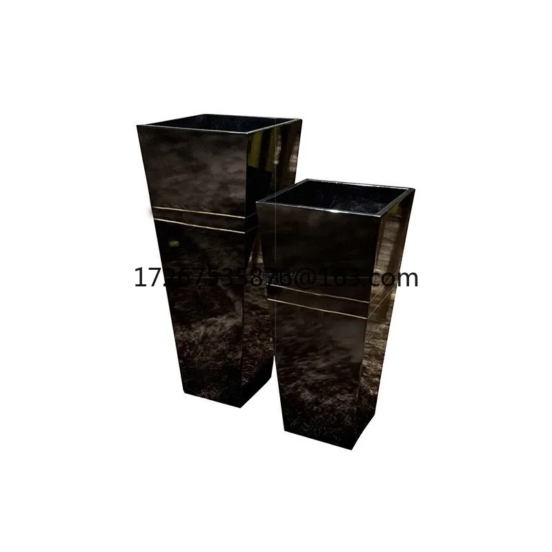 

Light luxury flower stand living room solid wood flower several veneer parquet rack rack