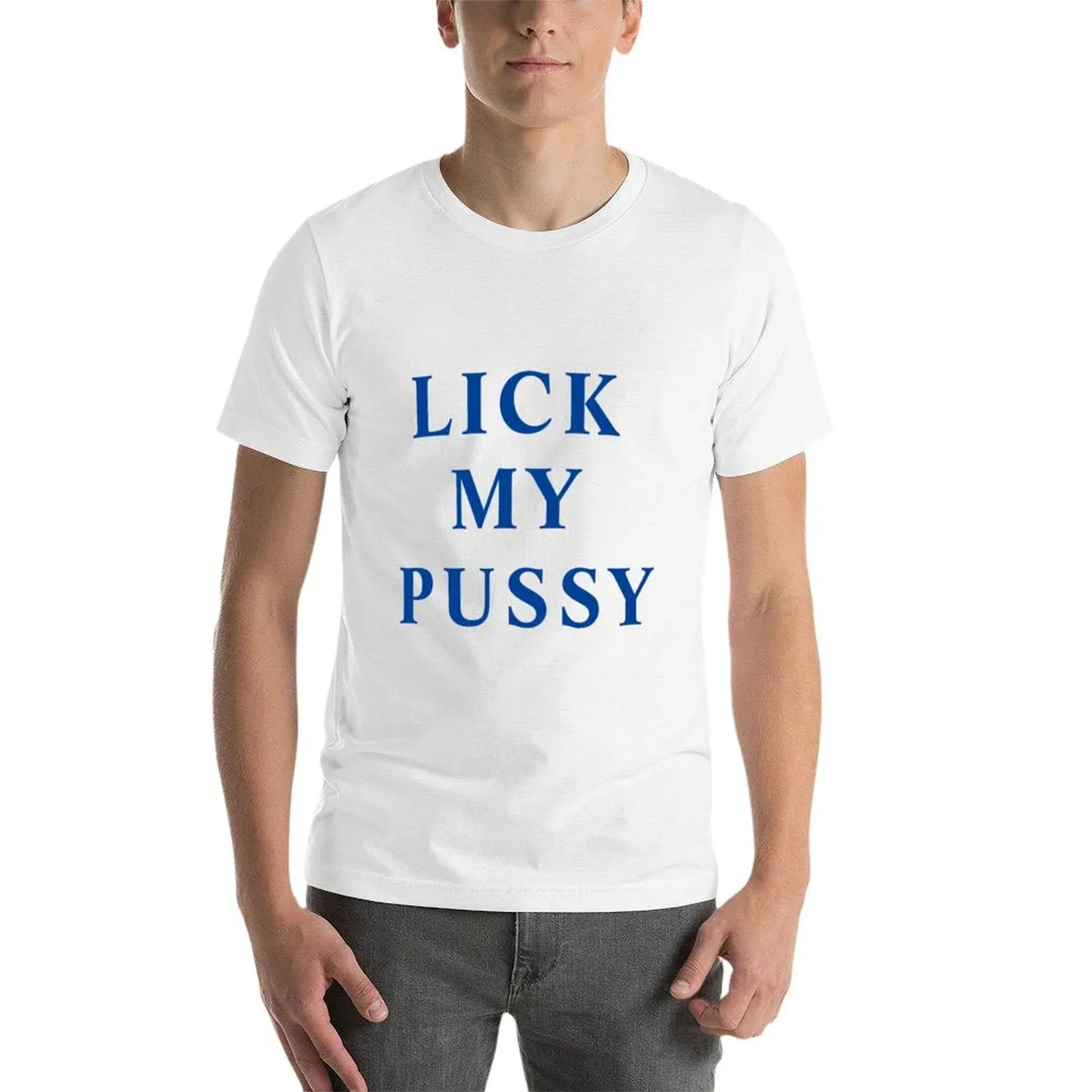 تي شيرت LICK MY PUSSY تي شيرت مطبوع للرجال تي شيرت مصمم