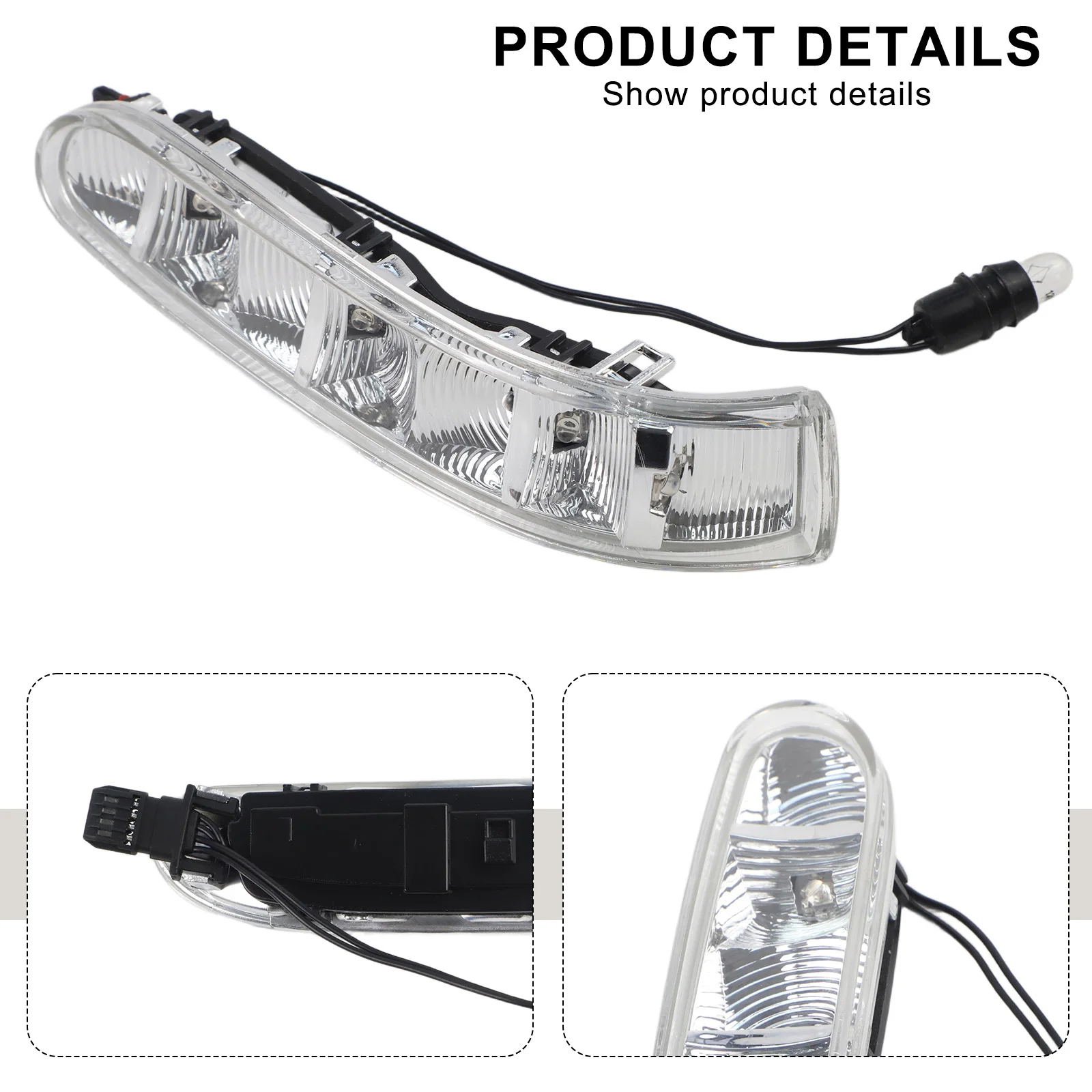 

Car Rearview Mirror Indicator Blinker Lamp Turn Signal Light A2208200521 A2208200621 For Mercedes-Benz W220 W215 2003-2006