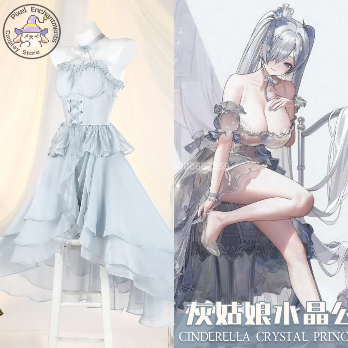 

Game Goddess of Victory: NIKKE Cosplay Costume Anime Cinderella Role Playing Dress Outfit Women Comic Con Halloween Party Suits