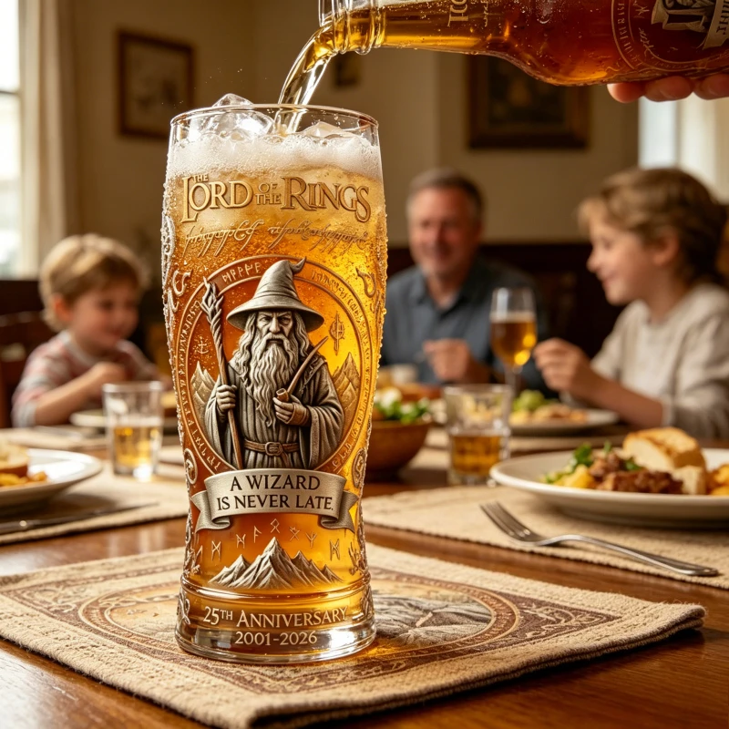 Copo de Cerveja Wizard Is Never Late, Copo Temático do Filme de 25 Aniversário, Copo Transparente para Fãs, Decorações Favoritas