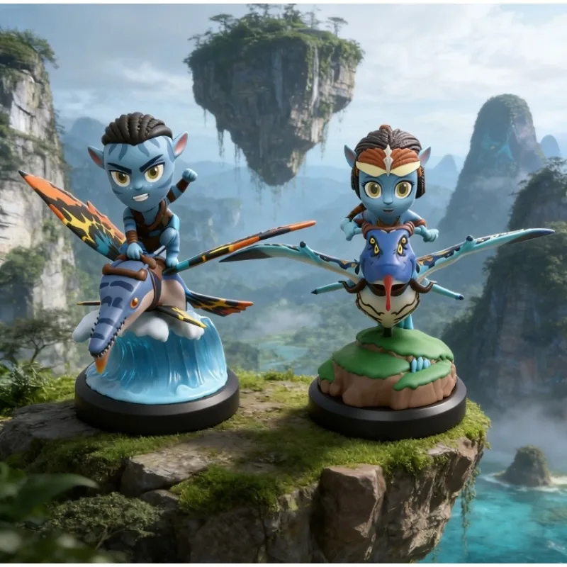 Q-Version von Avatar Water Way Figur Animation Solid PVC Modellauto Mittelkonsole Ornament Kuchen Backen Dekoration