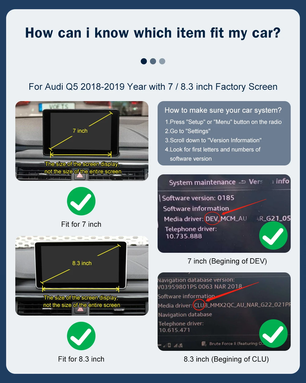 Road Top Wireless Carplay für Audi A3 B9 A4 A5 Q5 2013-2017, mit Android Auto Interface Airplay Spiegel Link Auto Play Funktionen – Detail 5