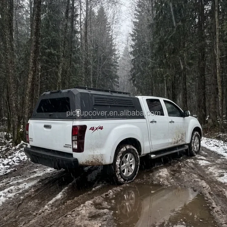 Damei Tailored Sizes Available Waterproof Coating Pickup Hardtop Canopy For Dual Cab 4x4  Tacoma Hilux  F150  Ram
