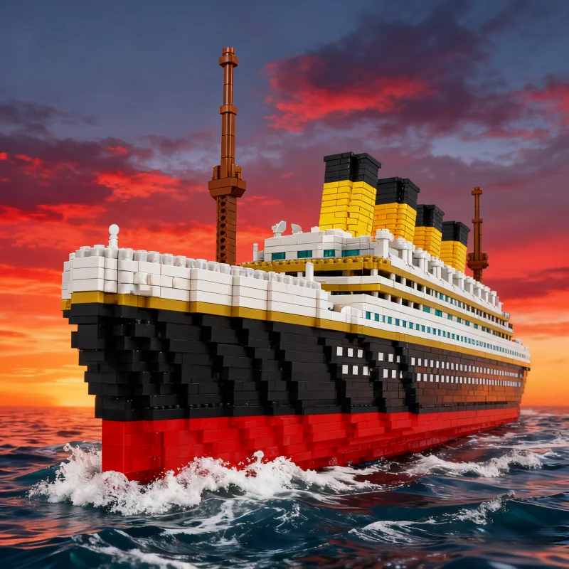 

Titanic 3800PCS Kids Building Block Assembly Toys Model Cruise Ship Huge And Stylish Puzzle Boys and girls 8-12 Year Old gifts