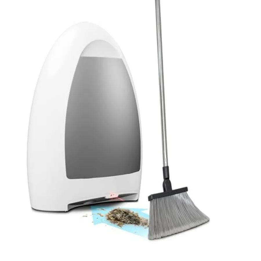 

Беспроводной автоматический пылесос EyeVac Home Touchless для сбора шерсти животных, пищевых отходов и грязи с кухни – ультрабыстрый, мощный, безмешковый, с автоматической очисткой
