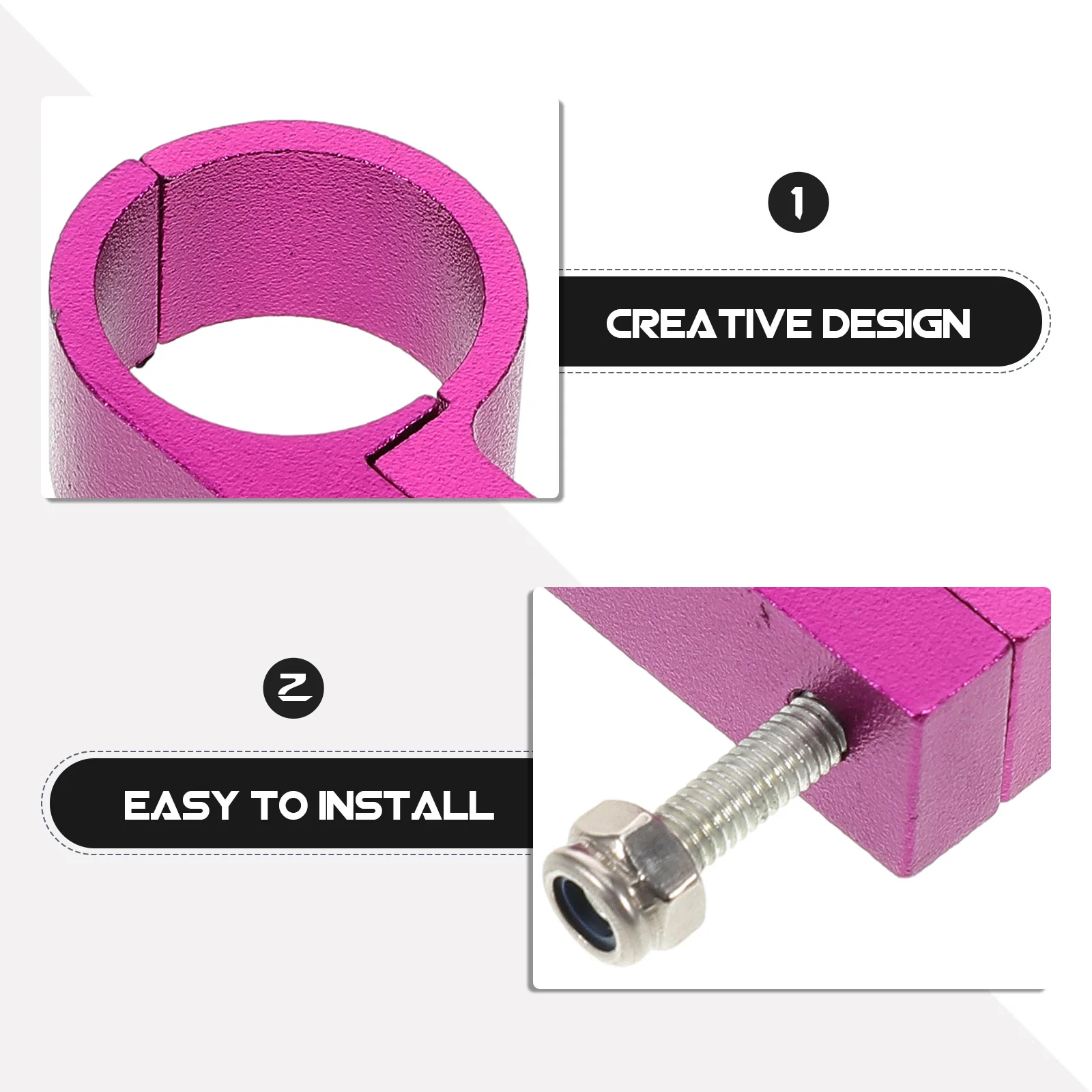 

Stylish Aluminum Alloy Hose Clamp for Fuel Line Fastening Secure Tube Clip Reliable Automotive Hose Fastener Clamp