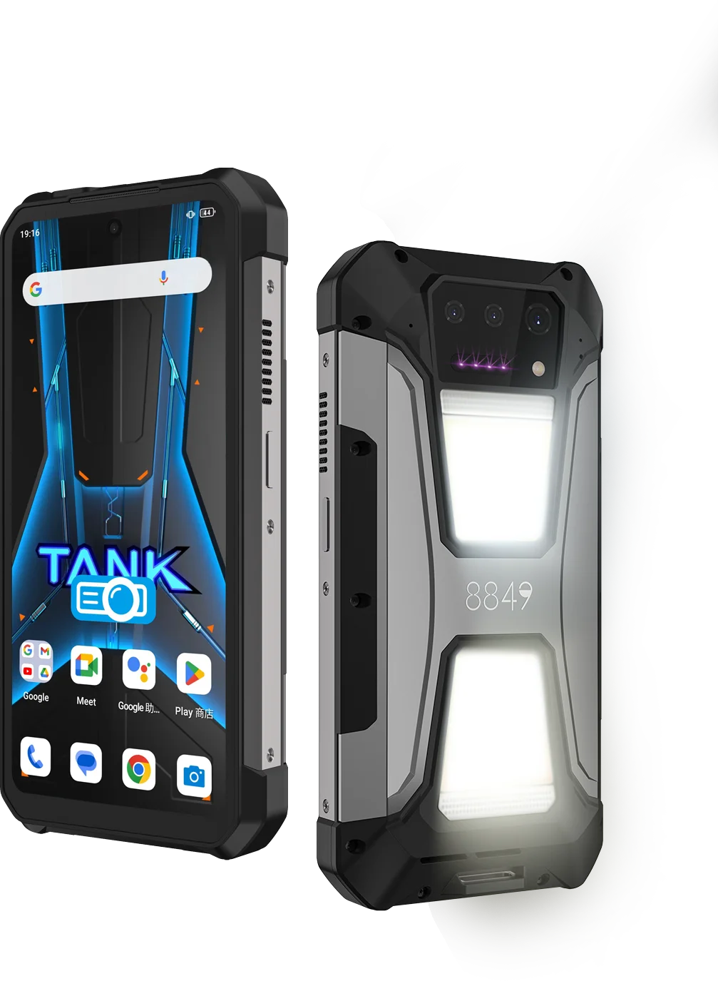 8849 Unihertz Tank 2 pro Rugged Smartphone 23800mAh Camping Light 8GB 256GB Android 14  Phone Laser Projector MObile Phone