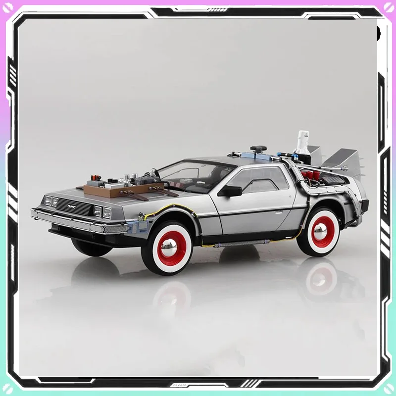 

1/24 AOSHIMA Model Time Machine From Back To The Future Part Ⅲ 06438 Assembled Car Model Collectible Ornament Birthday Toy Gift