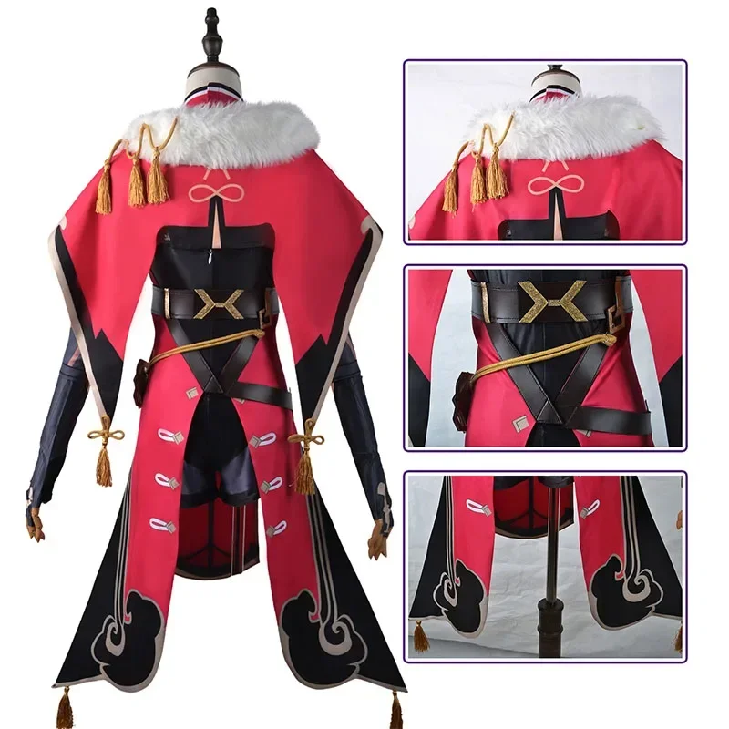 Beidou Cosplay Costume Game Genshin Impact Bei Dou Cosplay Costume Dress Wig Chinese Style Dress Halloween Costumes for Women