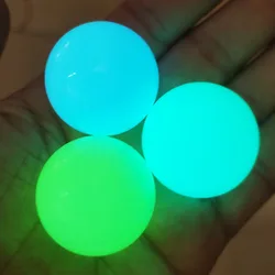 1pc Luminous Stone Green Blue Glow in The Dark Crystal Sphere Ball Home Decor 20-35mm