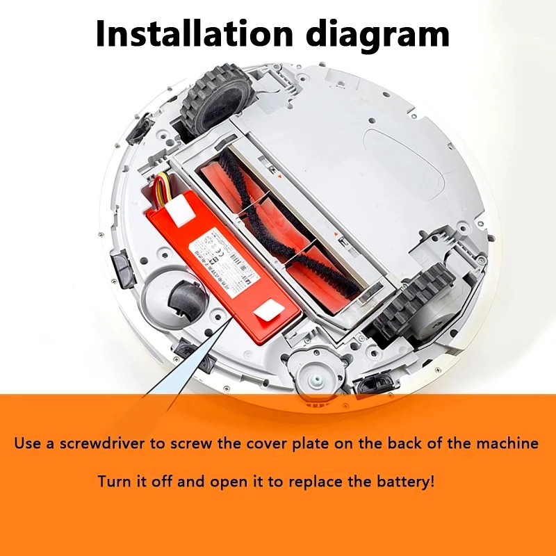 14,4 V 6500 mAh BRR-2P4S-5200S Robotic Staubsauger Ersatz Batterie Für Xiaomi Roborock S55 S60 S65 S50 S51 S5 1S 1ST MAX S6