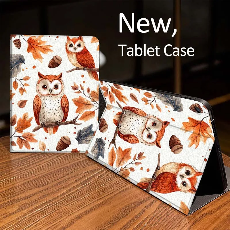 

Cartoon owl design art Tablet Case For Samsung Galaxy Tab A A7 A8 A9 A11 S6 S11 Lite Plus 10.1 10.4 10.5 Inch