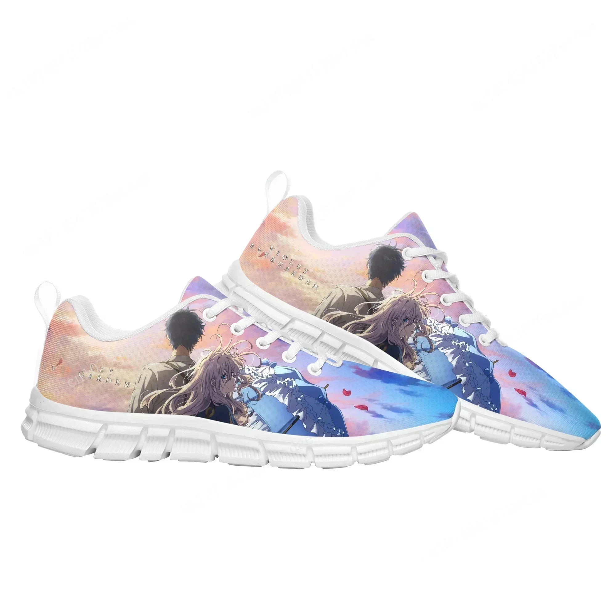 Violet Evergarden Sports Shoes Mens Womens Teenager FashionSneakers High Quality Anime Manga Comic Sneaker Fashion Shoe