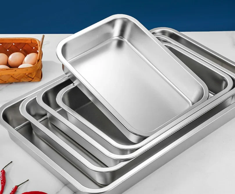 

#For stainless steel tray deepened thickened stainless steel tray with lid square stainless steel litter box