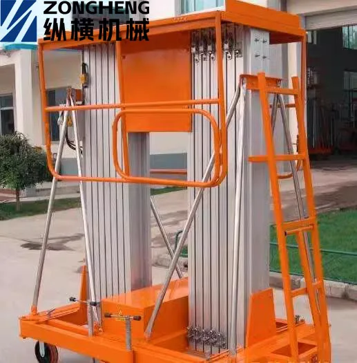 Hot Sale Electric Aluminum Alloy One Man Single Mast Lift Platform Propelled Aluminum Alloy Lifting Platform