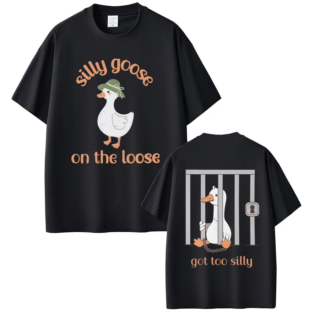 

Футболка Got Too Silly Funny Goose Meme, женская одежда, модные футболки в стиле Харадзюку, повседневный женский дышащий топ с короткими рукавами