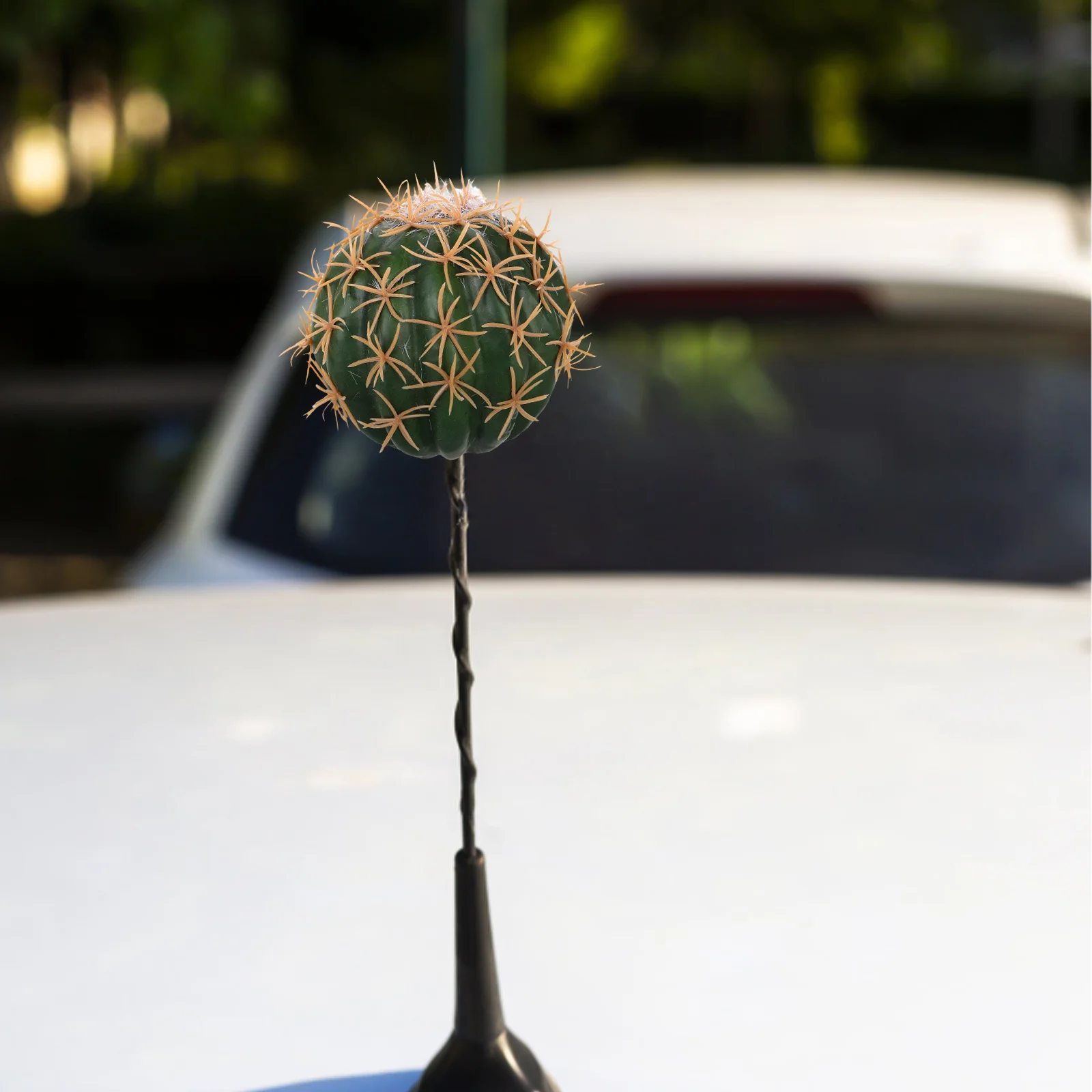 مضحك الصبار هوائي السيارة الديكور الإبداعية مركبة ملحق السيارات سقف لوحة القيادة الصبار على شكل توبر Cb هوائي جبل #6