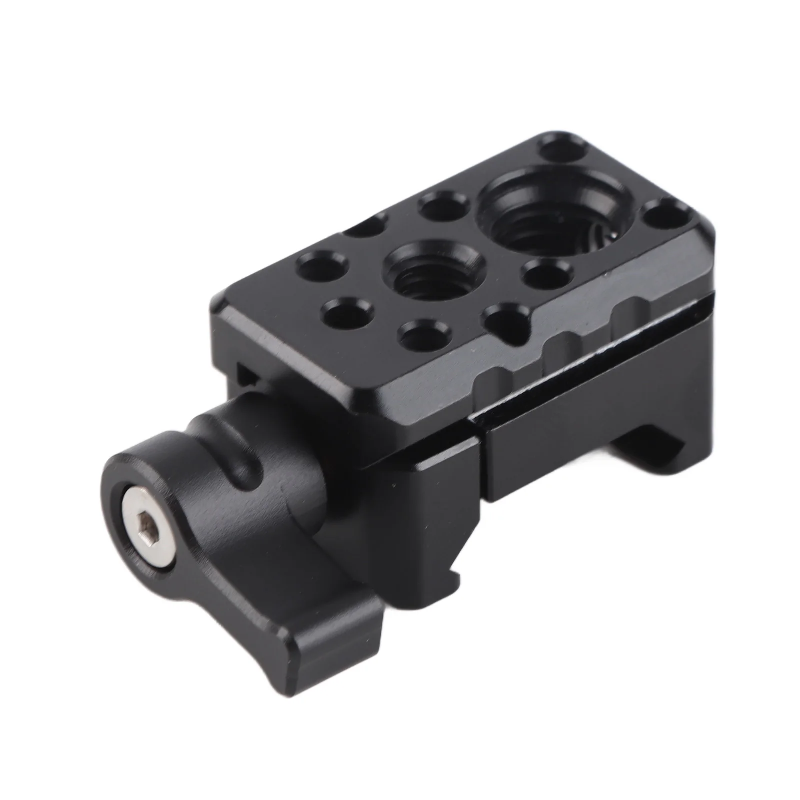 NATO Clamp Quick Release NATO Lock Clamp with 1/4 Inch 3/8 Inch Thread Cold Shoe Mount Camera Cage Expansion Accessories