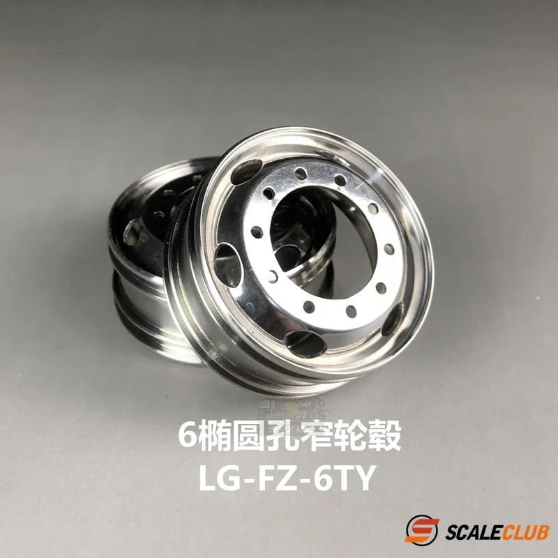 

Scaleclub Model 1/14 Drag Head Mud Metal Upgrade Wheel Hub 6 Oval Hole For Tamiya Lesu Rc Truck Trailer Tipper