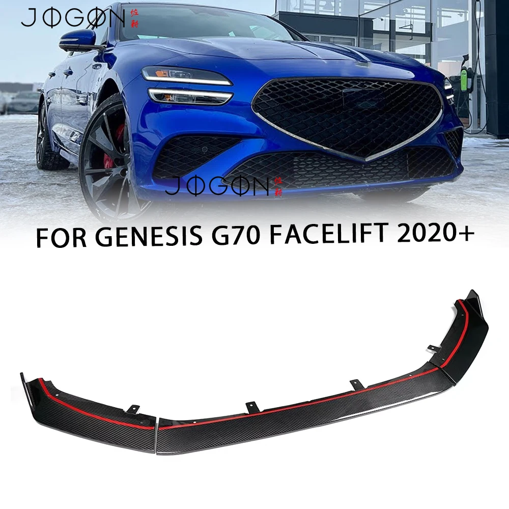 

Для Genesis G70 Facelift 2020 2021 2022 2023 2024 передний бампер из углеродного волокна, комплекты кузова, авто внешние аксессуары